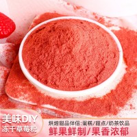 FD凍干草莓粉烘焙專用散裝 食品級(jí)飲料沖劑冰淇淋蛋糕草莓粉加工