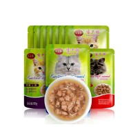 嘻夕林貓濕糧90g*12/24袋幼貓零食妙鮮封包補水營養貓糧整箱包郵