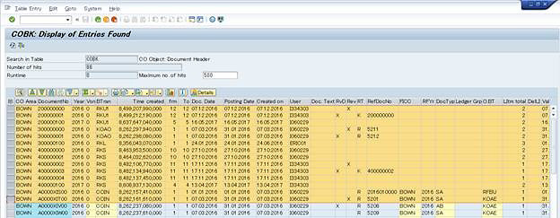 SAP S/4HAN CO 憑證編號